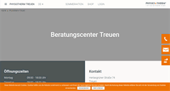 Desktop Screenshot of physiotherm-treuen.de